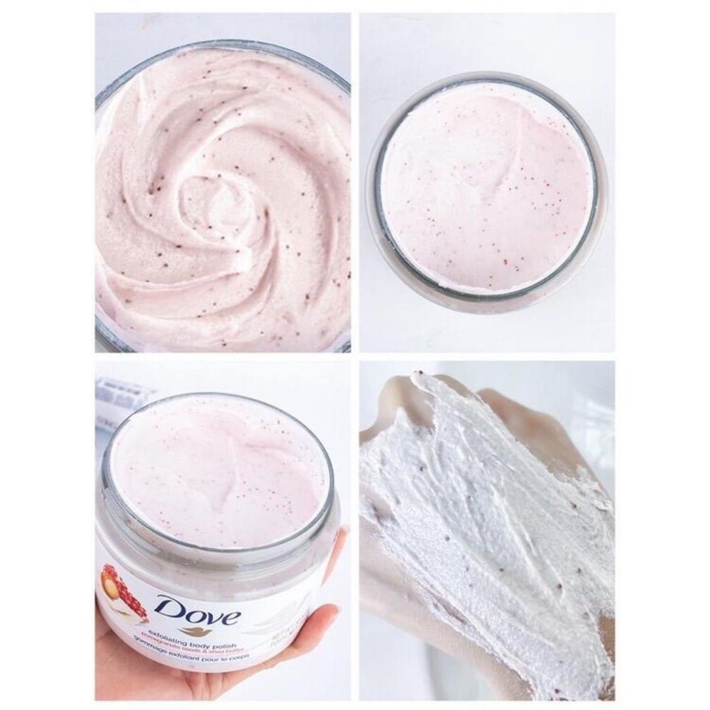 Tẩy da chết Dove Exfoliating Body Polish Dưỡng da mịn màng tươi sáng