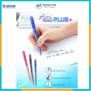 Bút bi flexoffice fo-039 plus mực xanh, đen, đỏ nét 0.5mm