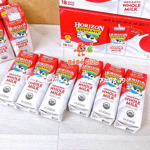 Sữa Tươi Nguyên Kem Horizon Organic - Lốc 3 hộp x 236ml