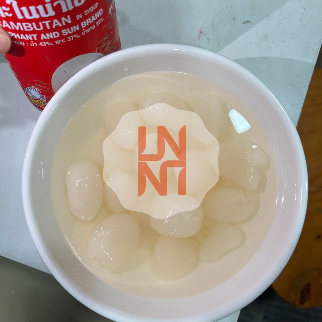 Chôm Chôm Đóng Lon Hiệu Con Voi Thái Lan - Hộp 565gr