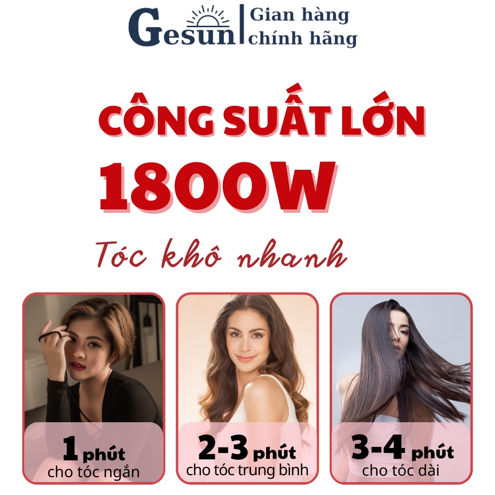 Máy sấy tóc công suất lớn KIPOZI 1800W cao cấp máy sấy tóc nóng lạnh công nghệ ion âm giúp khô nhanh, bóng mượt -BH 2năm