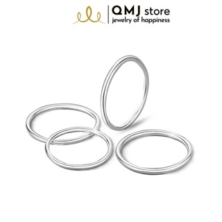 Nhẫn bạc nữ đơn giản Trơn tròn Basic bạc 925 cao cấp QMJ , phù hợp dành cho cả nam và nữ - Q533