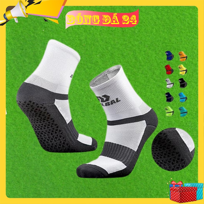 Tất Vớ Chống Trơn Bulbal (1 Đôi) Vớ Đá Banh Tất Chống Trượt Đá Bóng Lửng Chất Liệu Cotton Ngăn Mùi Hôi
