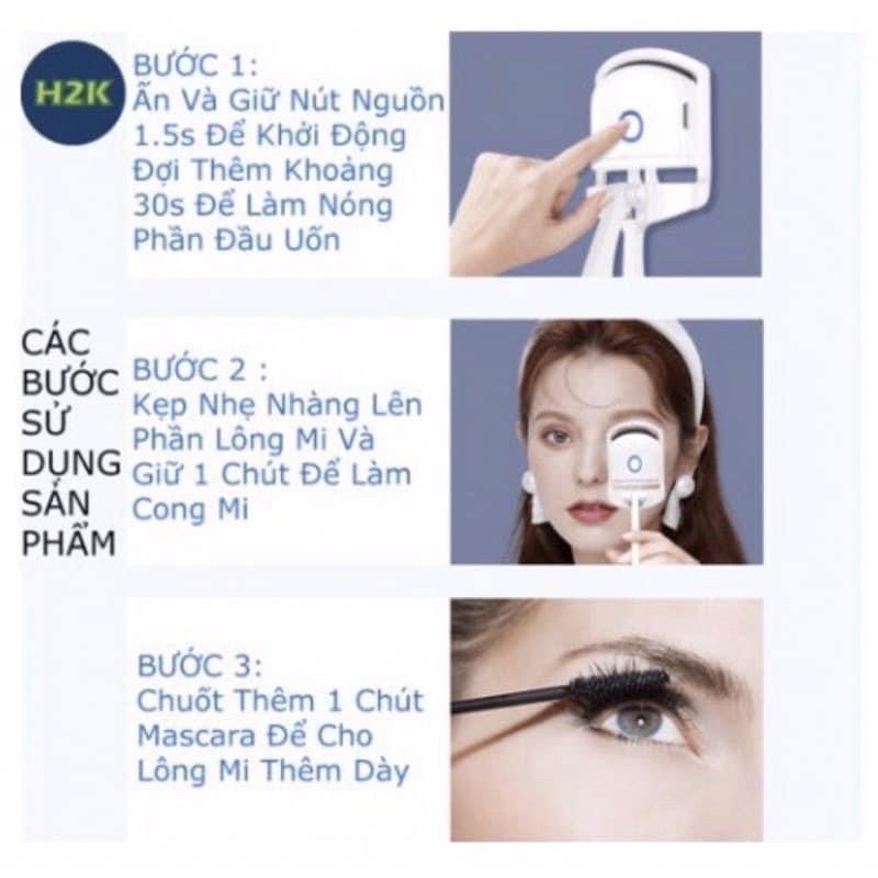 Bấm Mi Điện Thông Minh tặng kèm Sạc