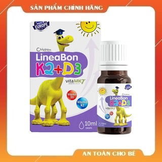 LineaBon Vitamin D3 + K2 Tăng hấp thu Canxi cho trẻ - Trẻ cao lớn khỏe mạnh [Tặng Voucher]