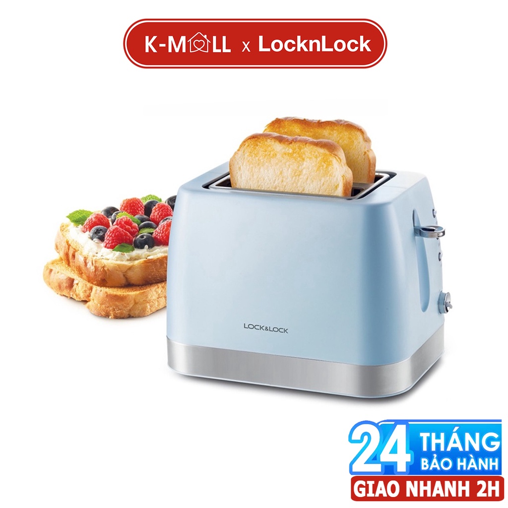 Máy nướng bánh mì LocknLock 6 mức độ EJB221BLU 700W - màu xanh - K-MALL