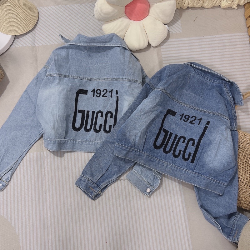 ÁO KHOÁC JEAN CROPTOP CHỮ XINH Ạ