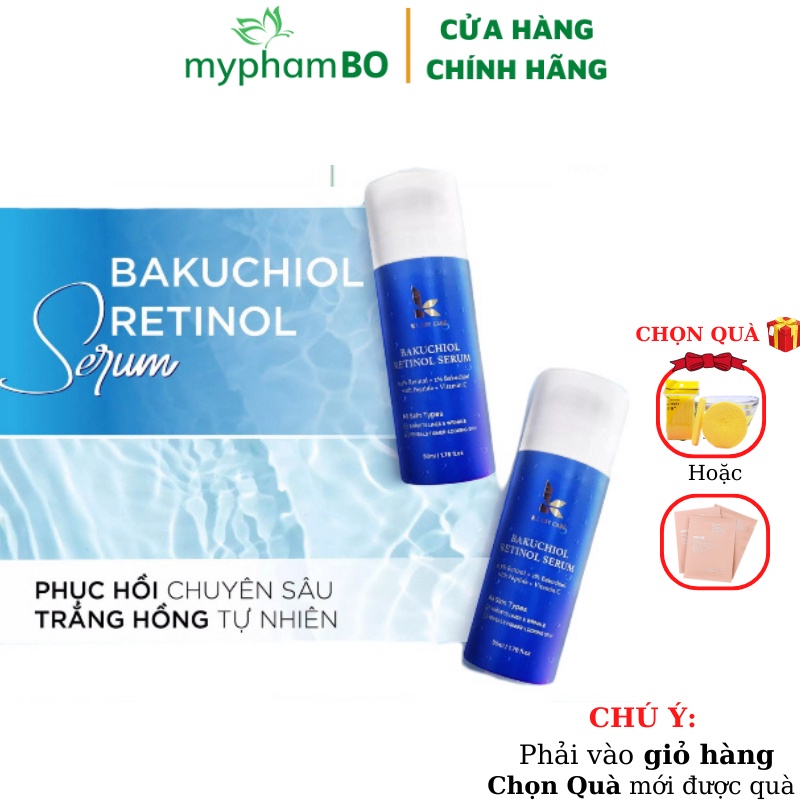 Serum retinol Bakuchiol 2% 50ml dưỡng trắng, chống lão hóa
