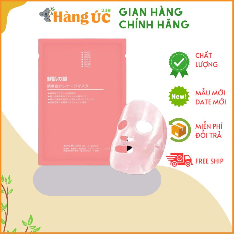 Mặt nạ nhau thai cừu Rwine Beauty chính hãng, Mặt nạ tế bào gốc cuống rốn cấp ẩm dưỡng trắng da - Hàng Úc 24H
