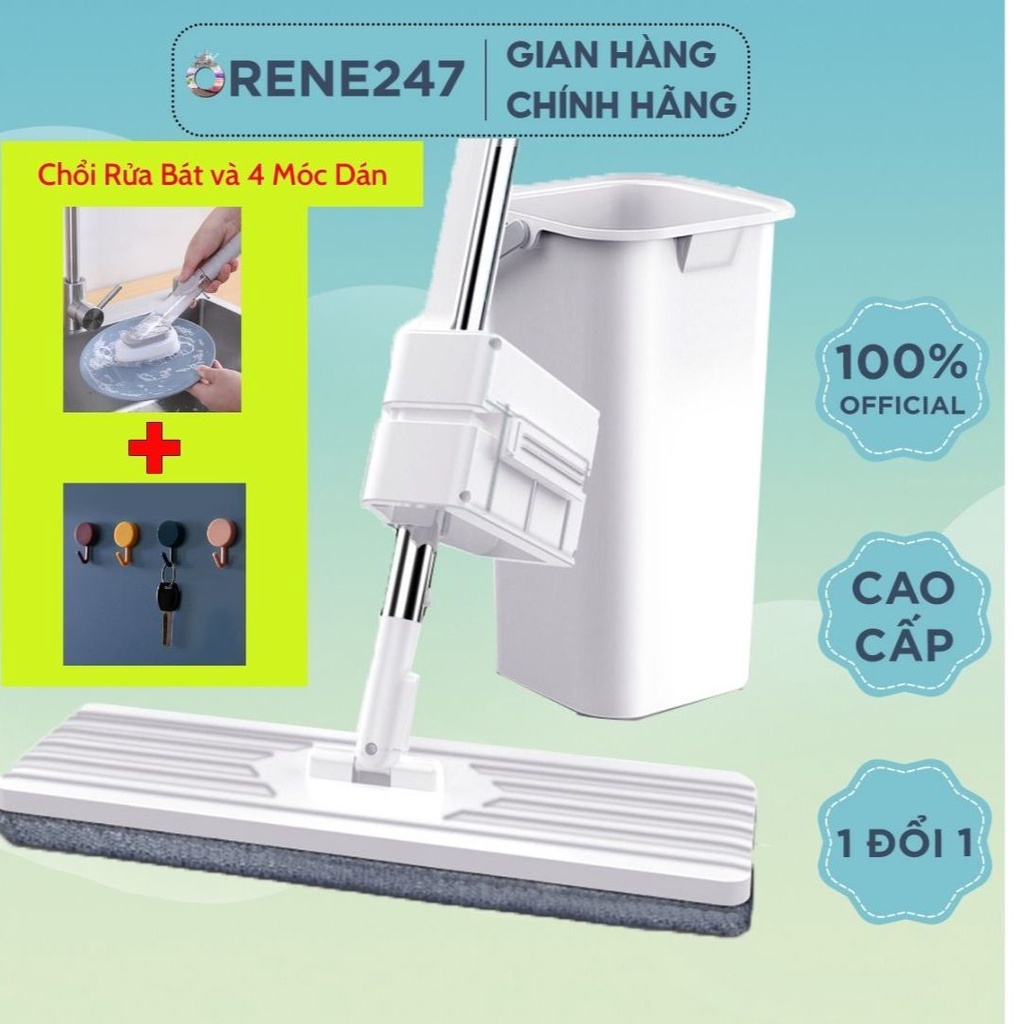 Bộ cây Lau Nhà Thông Minh Thiết Kế Gọn Nhẹ, Dễ Dàng Sử Dụng, Tiết Kiệm Thời Gian - Orene247