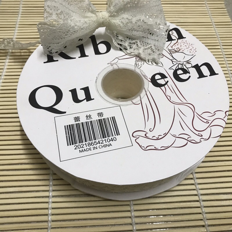 Ruy băng ren lưới bản rộng 3cm thắt nơ, gói quà trang trí