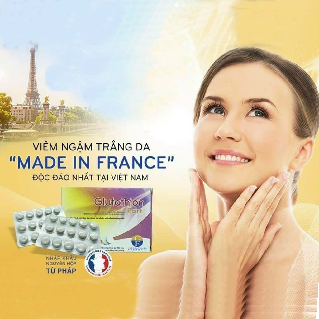VIÊN NGẬM TRẮNG NỘI ĐỊA PHÁP GLUTATHION-LÀM TRẮNG PHÁP