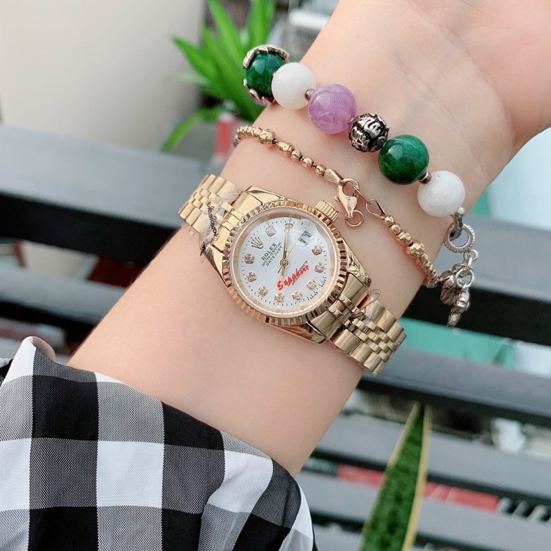 Đồng Hồ Ro.lex Nam Nữ Inox 304 Kính Saphire Chống Trầy Xước