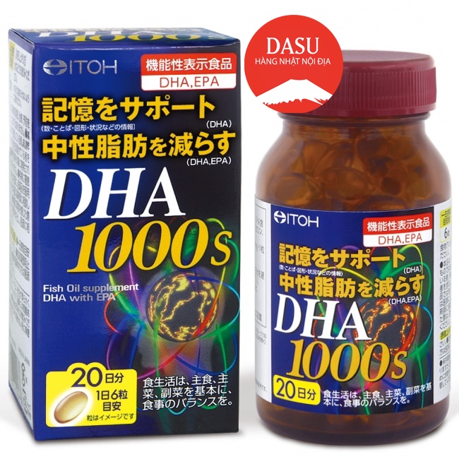 [Hàng _ Nhật] Viên Uống Bổ Não DHA 1000s nhật bản