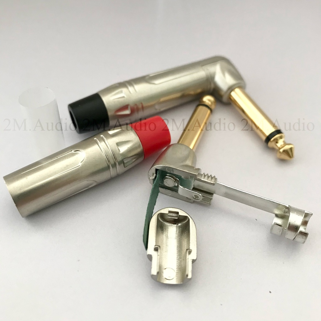 Jack 6 ly mono , jack 6.5mm, góc vuông L, jack cong, chân đồng xi mạ vàng, hàn dây.....Giá buôn/Giá sỉ