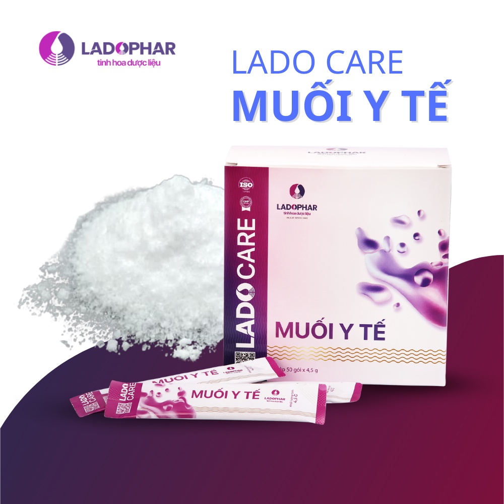 Lado Care Muối Y Tế Ladophar Hộp 50 gói