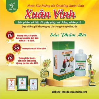 combo 3 chai Nước súc miệng no smoking( xuân Vinh)