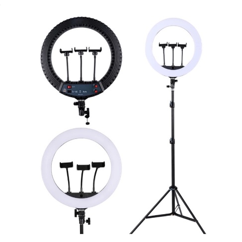 Đèn Livestream size 45cm có remote và chân 2m1 Hỗ Trợ Chụp Ảnh Make up Trang Điểm quay tiktok, bán hàng