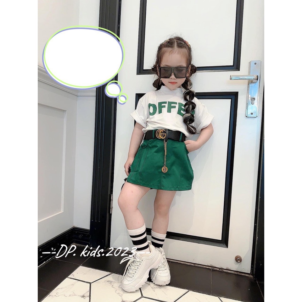 Sét váy kaki OFFER nhỡ bé gái cao cấp (15-28kg)