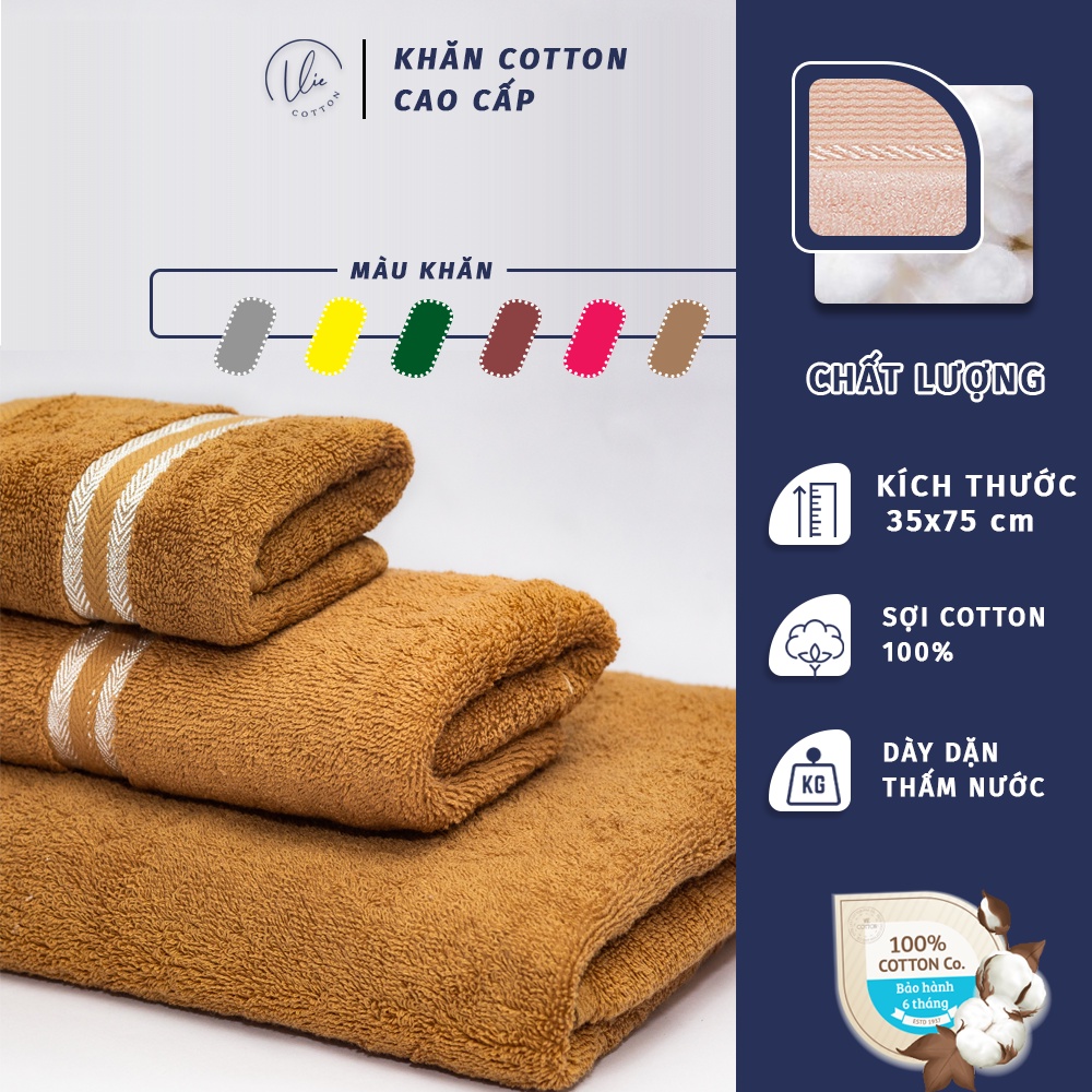 Khăn Gội, Lau Tóc Cao Cấp 35x75cm Siêu Thấm Hút Mềm Mịn - Cam kết hoàn tiền với mọi lỗi