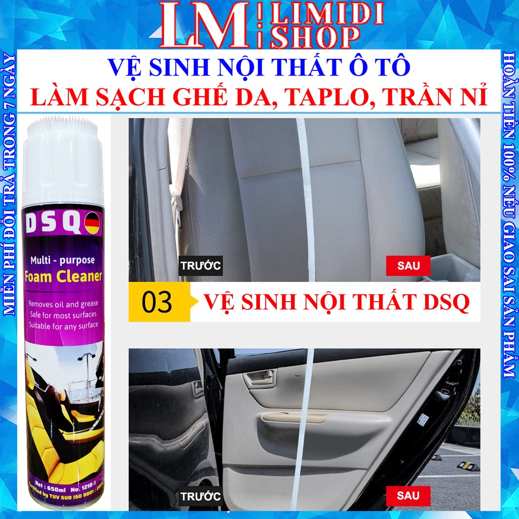 Vệ Sinh Nội Thất Ô tô, Vệ Sinh Sofa, Taplo, Làm Sạch Ghế Da, Ghế Nỉ, Sofa Da, Chai Vệ Sinh Xe THIS FOAM CLEANER