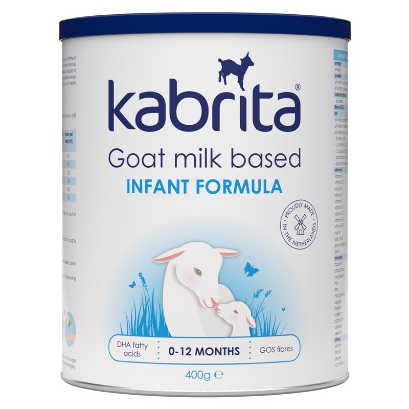 Sữa dê Kabrita số 1, Sữa dành cho bé từ 0-12 tháng tuổi, Lon 400g