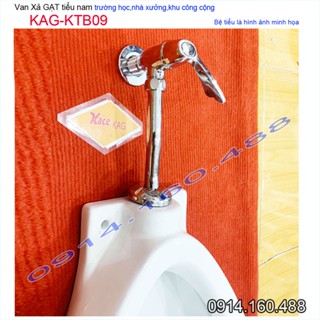 Van tiểu nam KAG-KTB09 chuyên dùng cho trường học, Xả bệ tiểu tay gạt dùng công cộng nước mạnh dễ sử dụng xả nước sạch