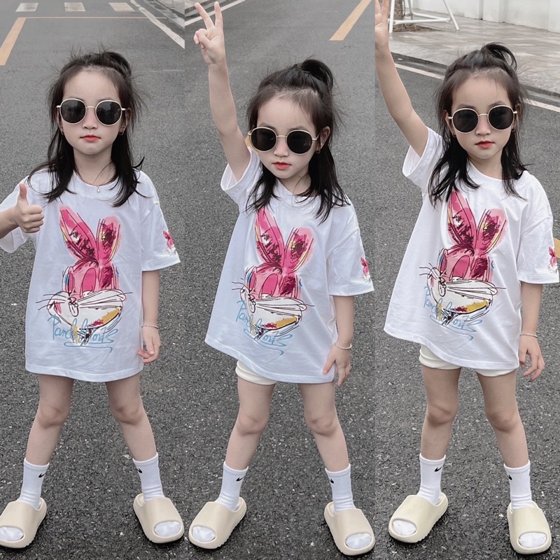 ÁO MẸ CON THỎ HỒNG