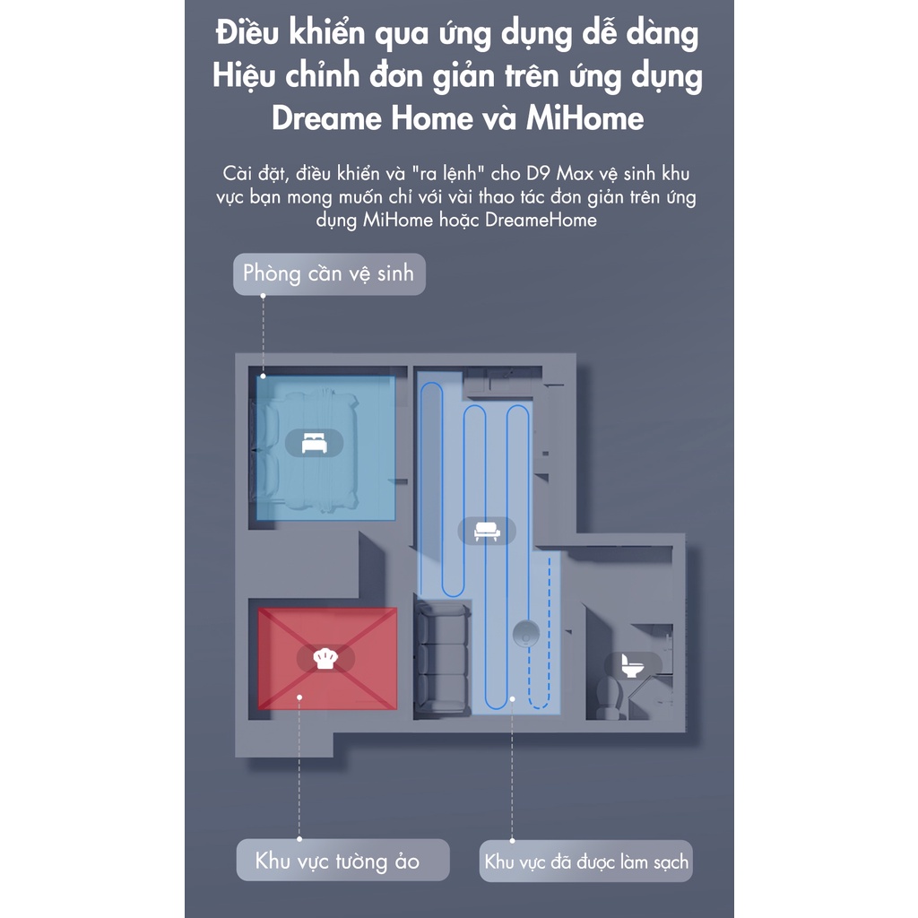Robot Hút Bụi Lau Nhà Dreame Bot D9 Max | Hàng Chính Hãng | Bảo Hành 12 Tháng | Mimax Store