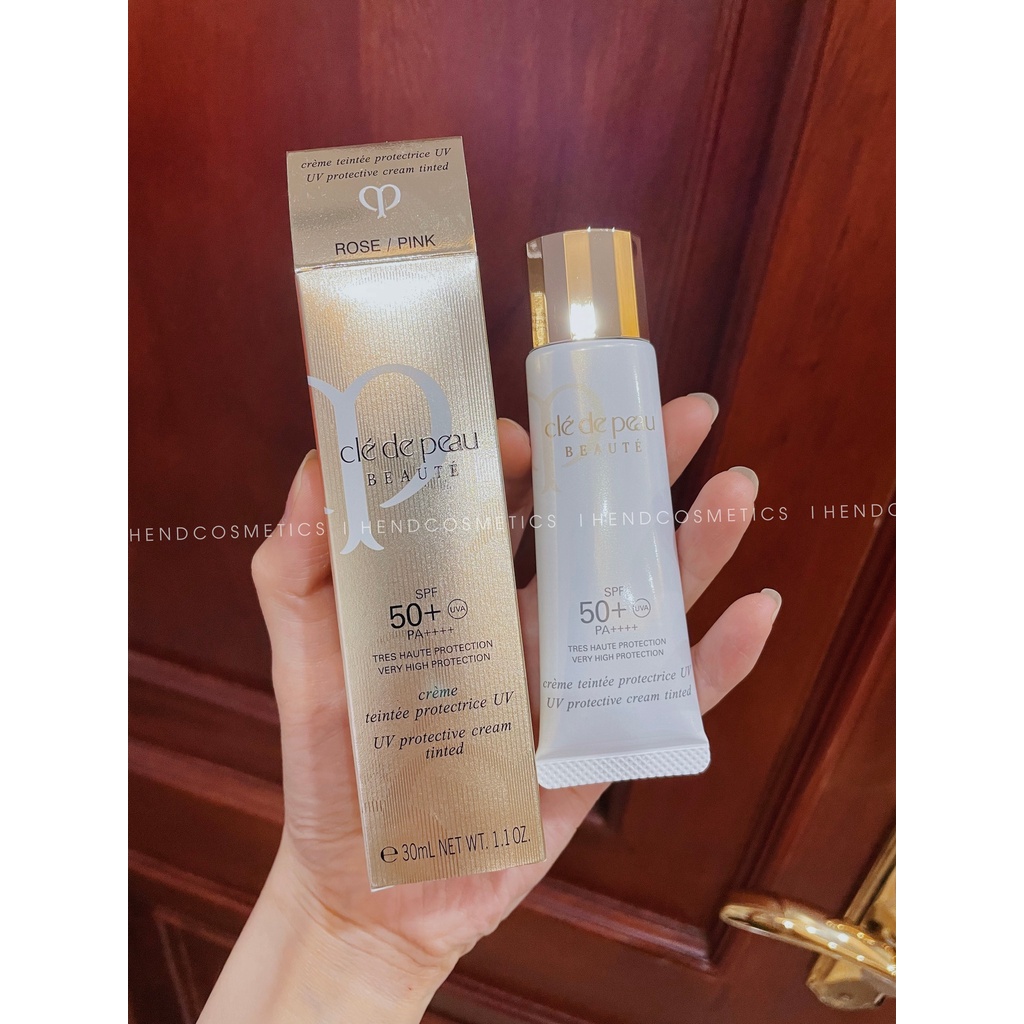 Kem chống nắng Cle De Peau 30ml - Rose Pink