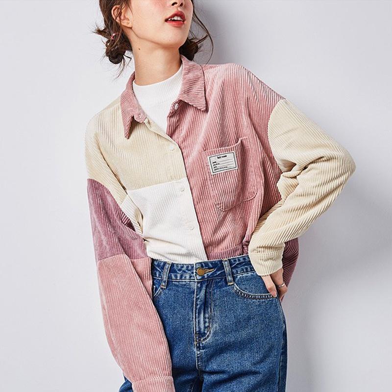 Áo Sơ Mi Dài Tay Phối Màu PUWAS Dáng Unisex Form Rộng Heybigall