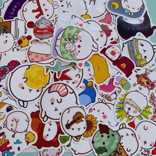 Set sticker molang đáng iu