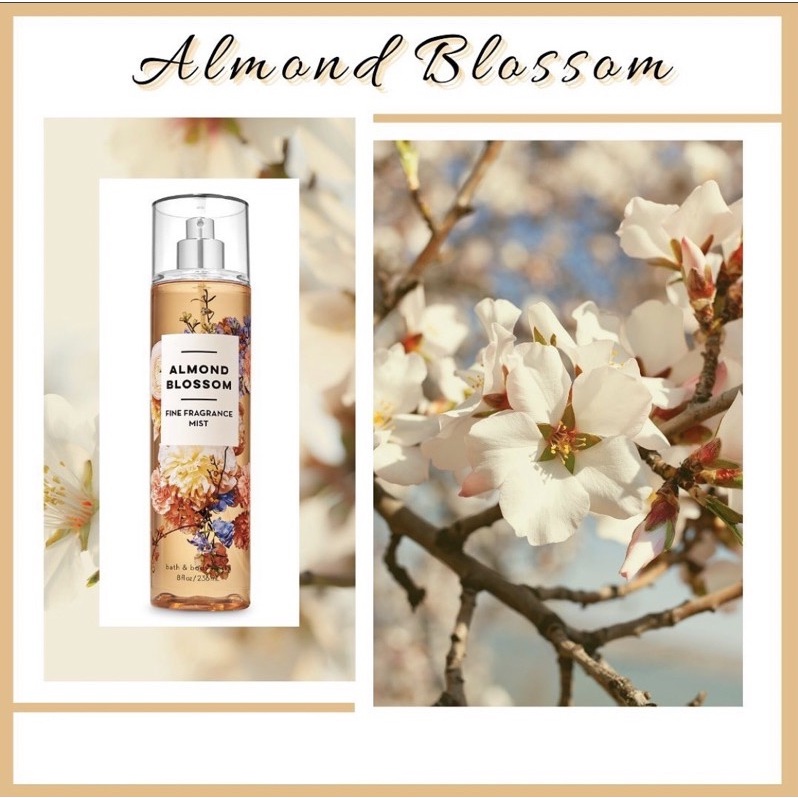✨ Xịt thơm Body Mist 𝐁𝐚𝐭𝐡 𝐚𝐧𝐝 𝐁𝐨𝐝𝐲 𝐖𝐨𝐫𝐤𝐬 𝐀𝐥𝐦𝐨𝐧𝐝 𝐁𝐥𝐨𝐬𝐬𝐨𝐦