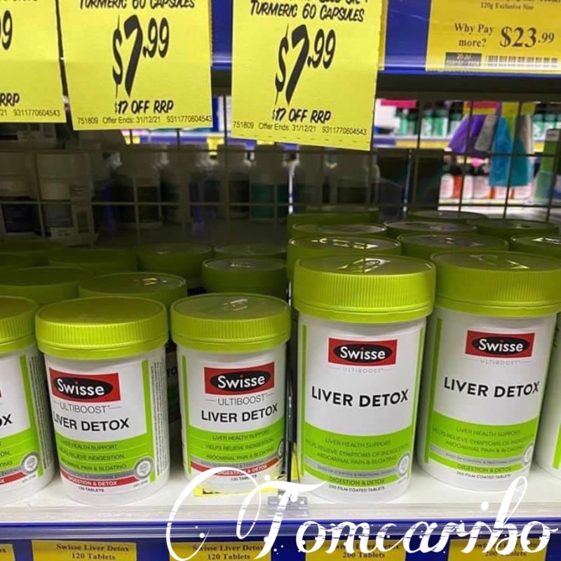 Thải độc gan Swisse Úc 120v/200v