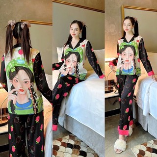 Đồ bộ mác 2CE lụa xước thượng hạng, thiết kế độc quyền