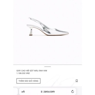 Giày zara slingback xuất xịn
