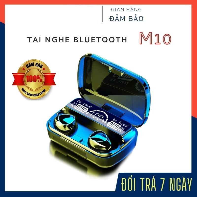 Tai Nghe Bluetooth không dây TWS M10 Bản V5.1 Âm Thanh Hay Bass Mạnh