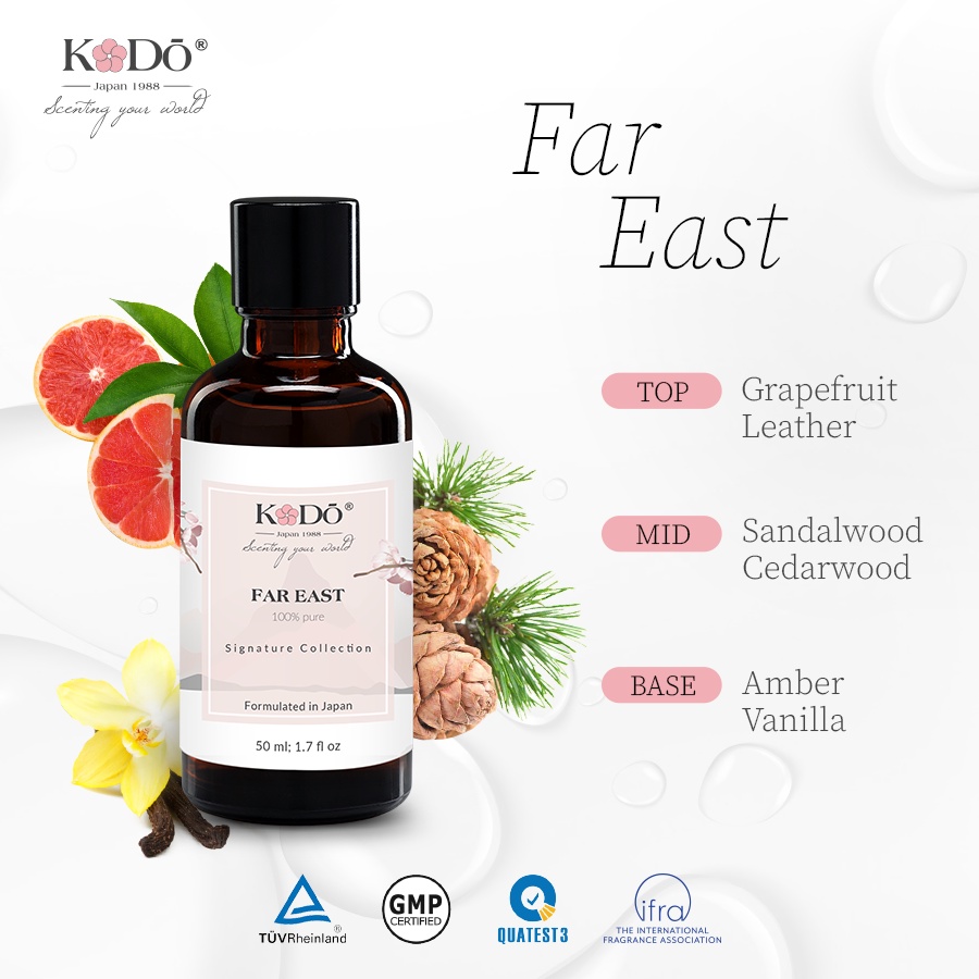 KODO - Far East - Tinh Dầu Nước Hoa Nguyên Chất - Signature - 10/50/110ml + QUATEST3 tested