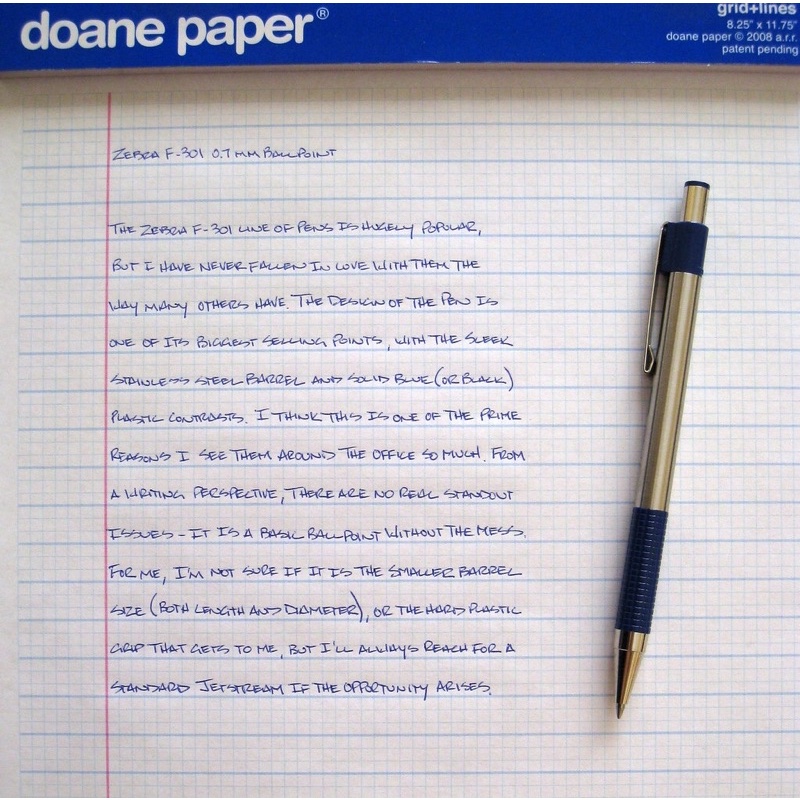 Bút Bi Bấm Kim Loại Zebra F301 Nhật Bản Chính Hãng