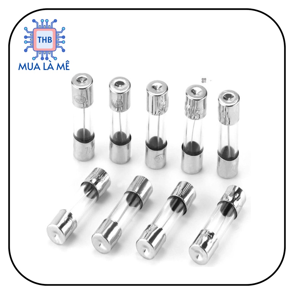 Cầu chì thủy tinh 0.1A 100mA 250V 5x20mm