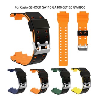 Dây đeo silicon thay thế cho đồng hồ casio g-shock ga-100 / 110 / 120 / 150 / 200 / 300 / 400 / 700 gd-100 / 110 / 120 g-8900 / gw-8900 gls-100