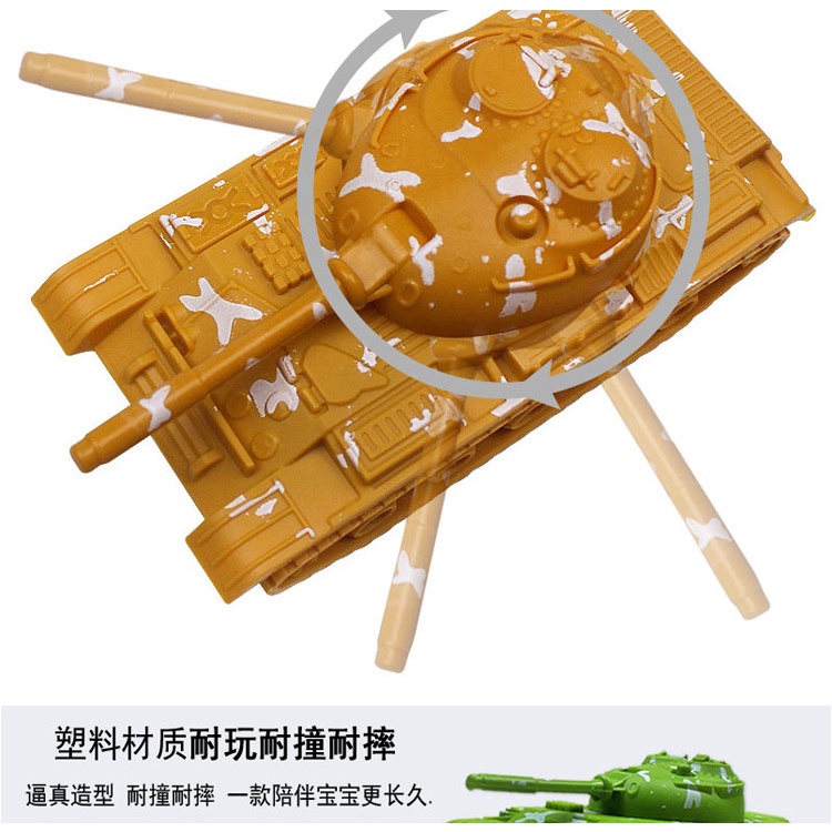 Đồ chơi xe tăng chạy bằng cót, Ô tô đồ chơi mô hình nhựa ABS cho bé