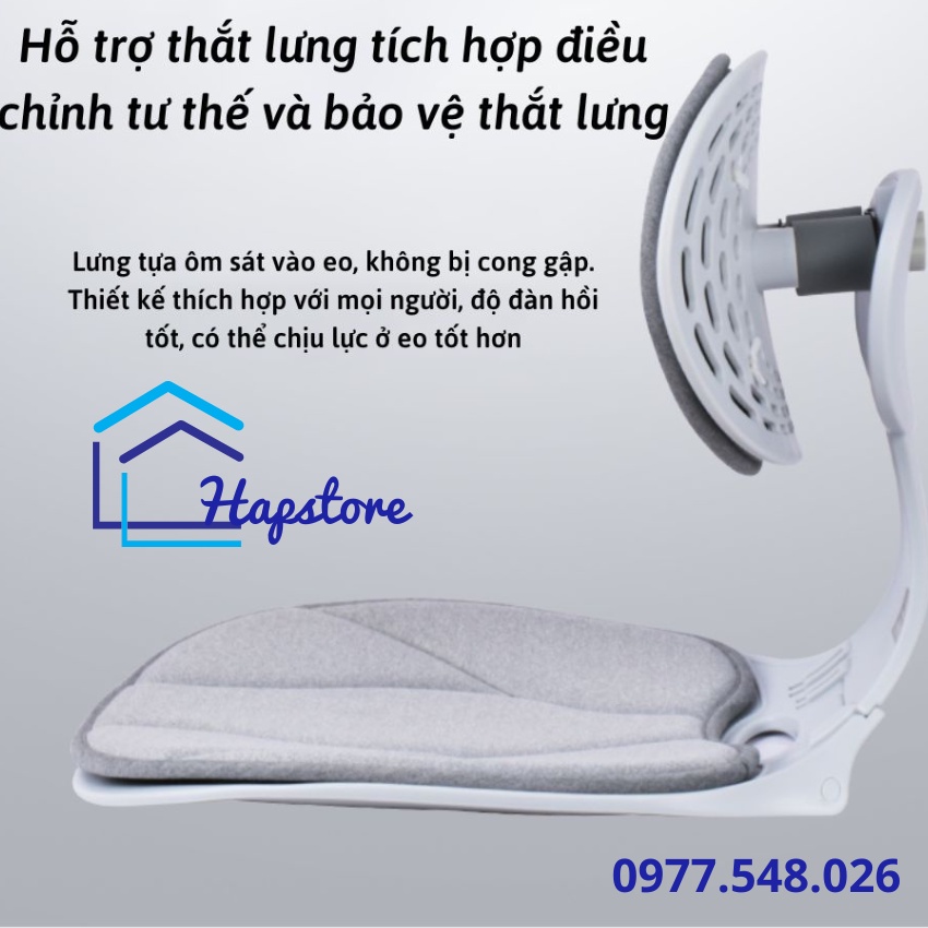 Ghế chỉnh dáng ngồi thẳng lưng gấp gọn chống gù công thái học cho dân văn phòng và trẻ em, đệm ngồi giảm áp lực cột sống | BigBuy360 - bigbuy360.vn