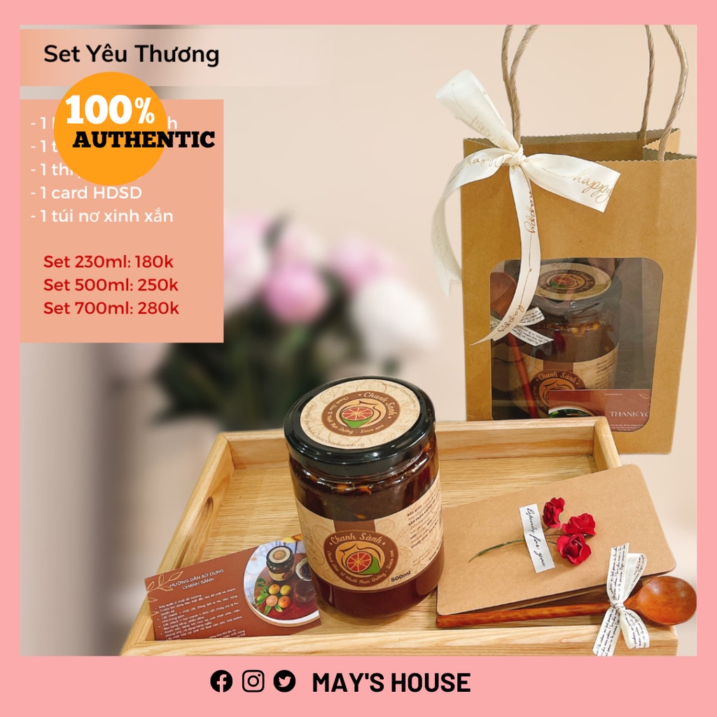Set quà tặng Chanh sành kèm thìa gỗ xinh xắn (quà 20/11, quà 20/10, quà 8/3, quà tết)