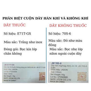 Cuộn dây hàn MIG 1kg dùng bình khí
