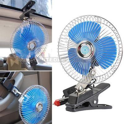 Quạt Điện 12V – 24V Dạng Kẹp Cho Ô Tô Quạt Kẹp Bình 12V 24V Xe Tải