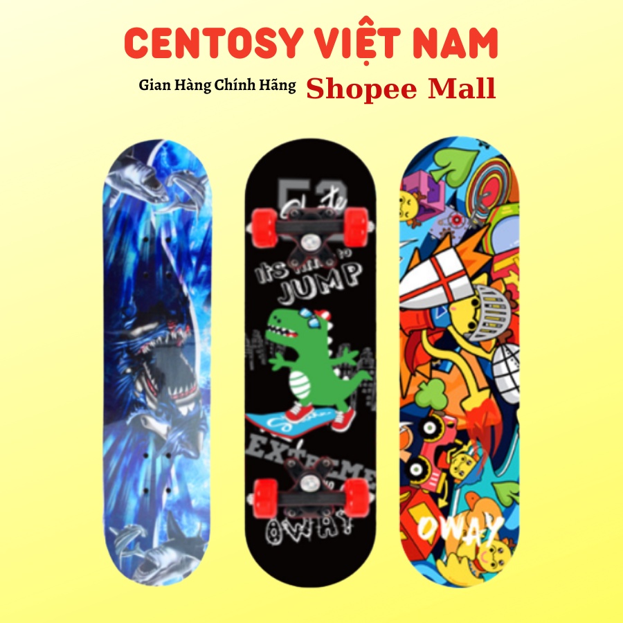 Ván Trượt Centosy-80 Tải Trọng Dưới 40Kg, Gỗ Ép, Ván Trượt Skateboard Chính Hãng