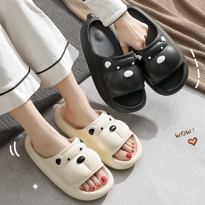 Dép Mềm Chống Trượt Họa Tiết Hoạt Hình Xinh Xắn Theo Phong Cách Mùa Hè