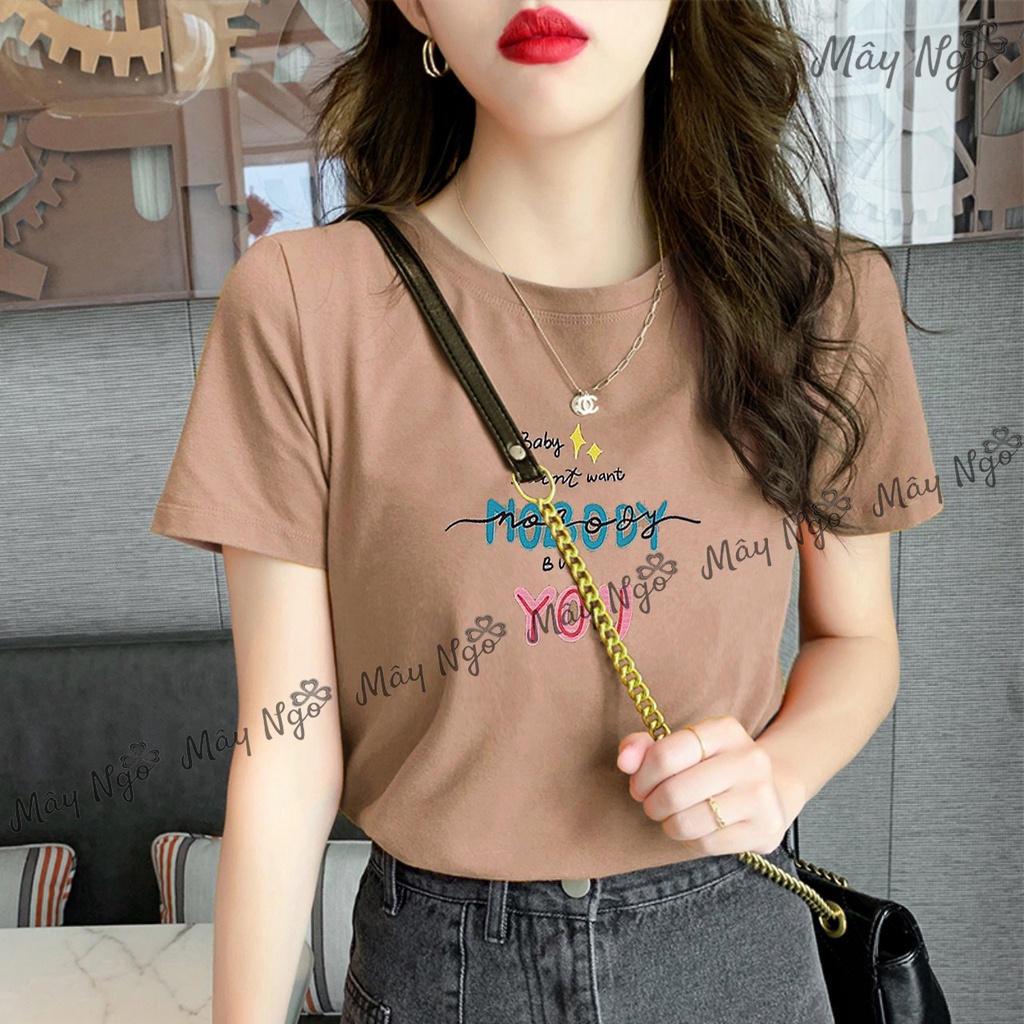 Áo thun nữ phom ôm tôn dáng thu thái mịn mát