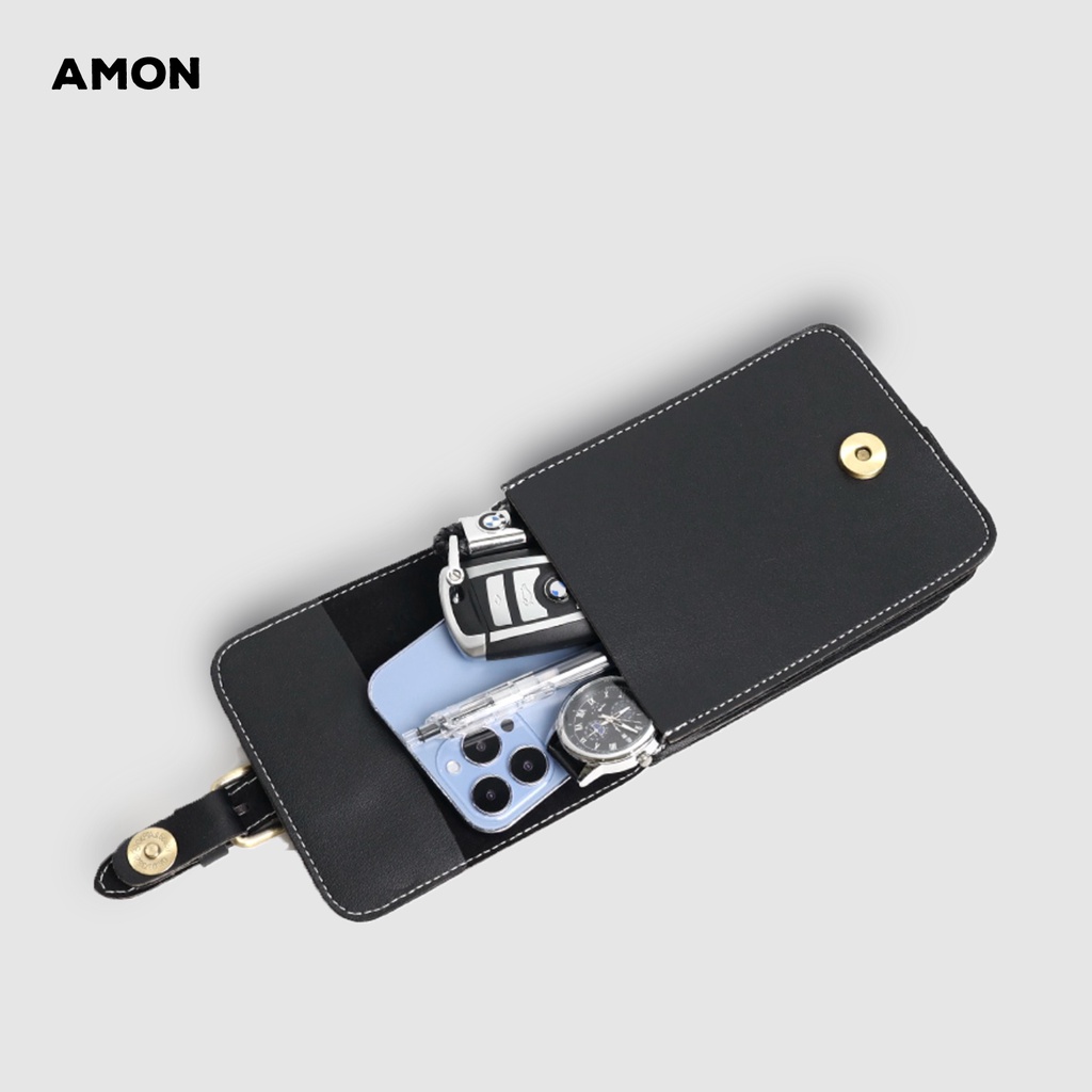 Túi Đeo Chéo Nam Nữ Unisex AMON LAKID Chất da PU Cao Cấp